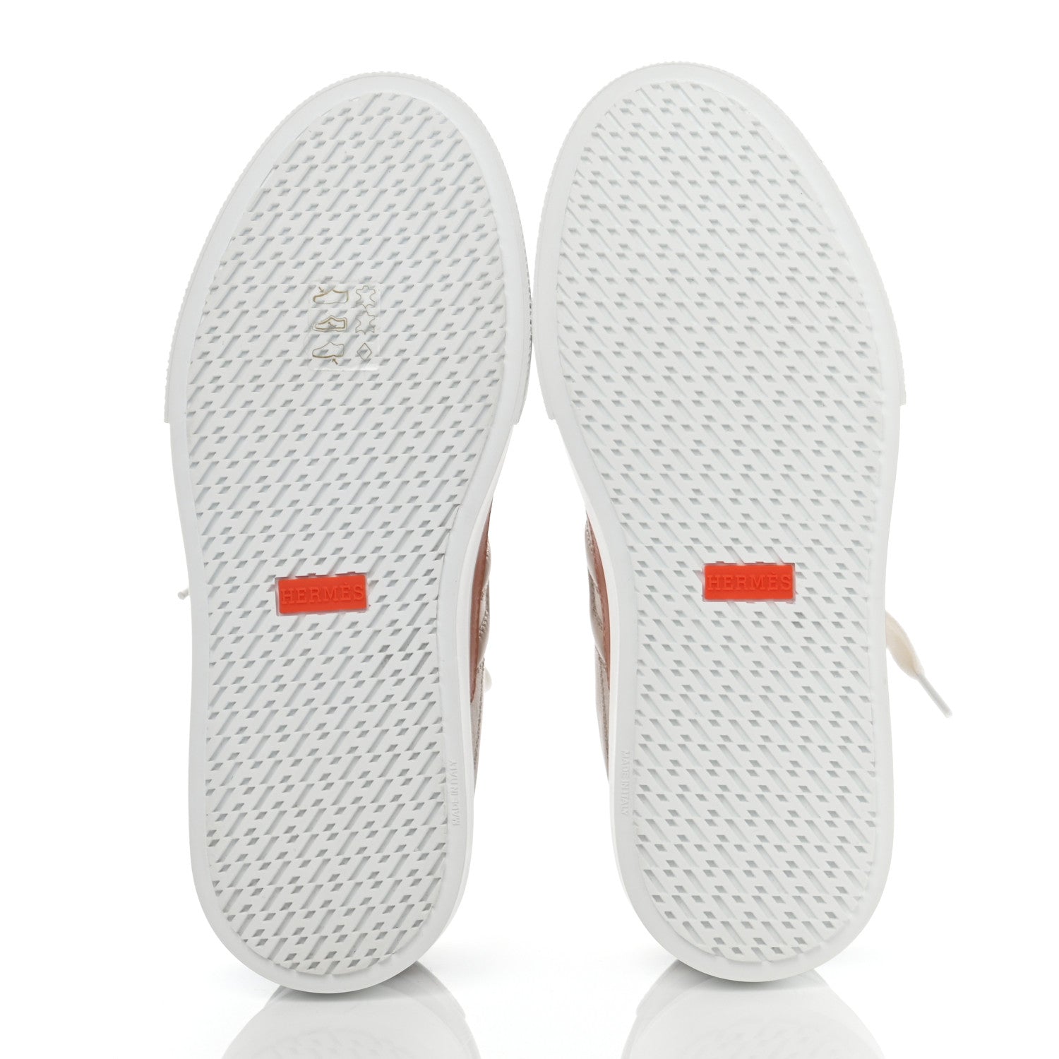 Hermes Calfskin Deep Sneakers 36 Multicolor White Gold 5 of 8