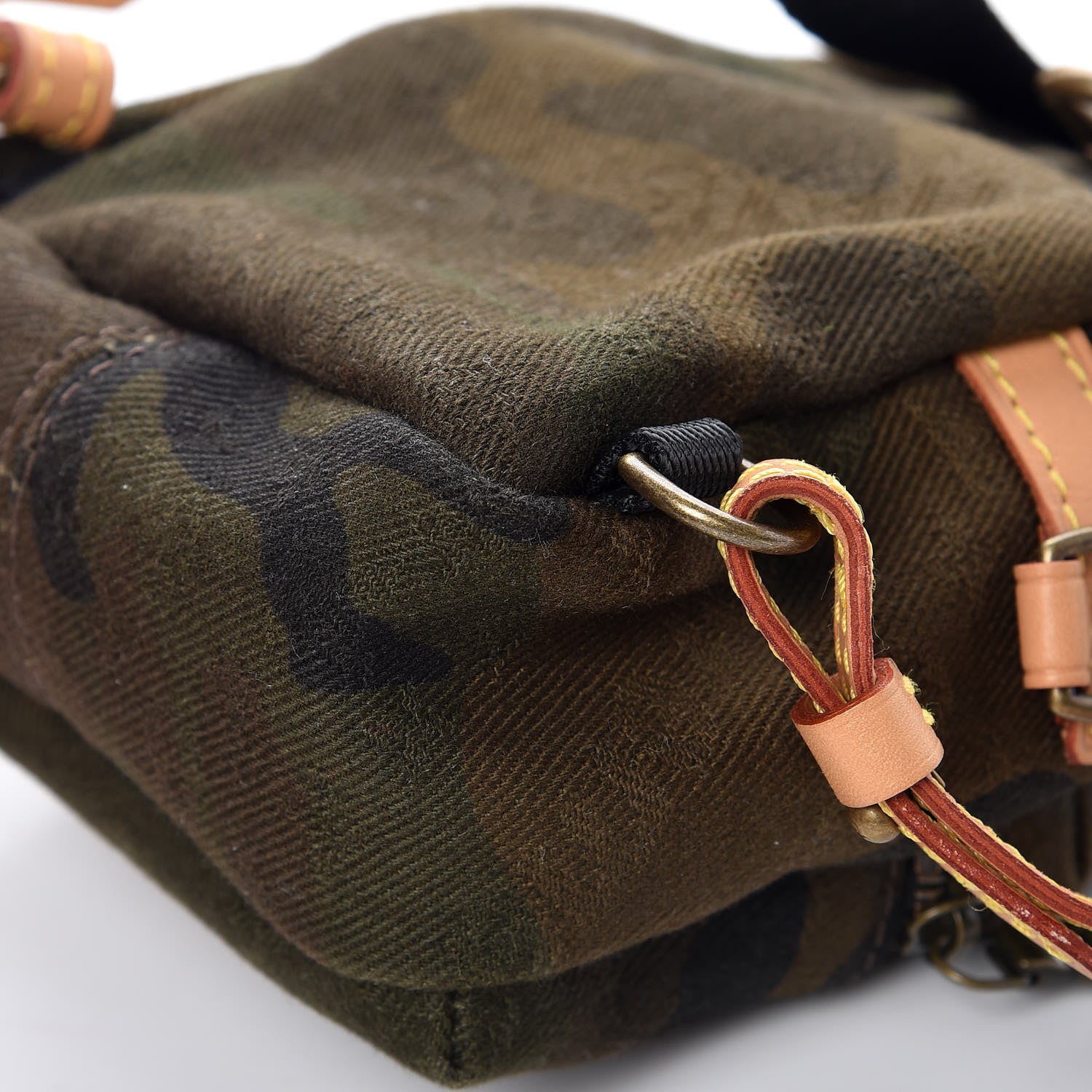 Louis Vuitton X SUPREME Camouflage Nano Apollo Backpack Bag Charm 10 of 14