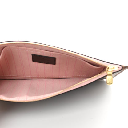 Louis Vuitton Damier Ebene Neverfull MM GM Pochette Rose Ballerine 6 of 10