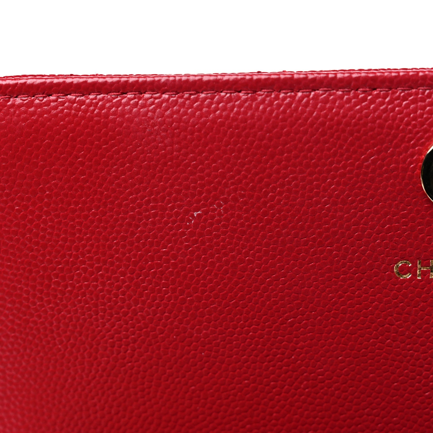 Chanel Caviar Quilted Square Wallet On Chain WOC Dark Red 12 of 13