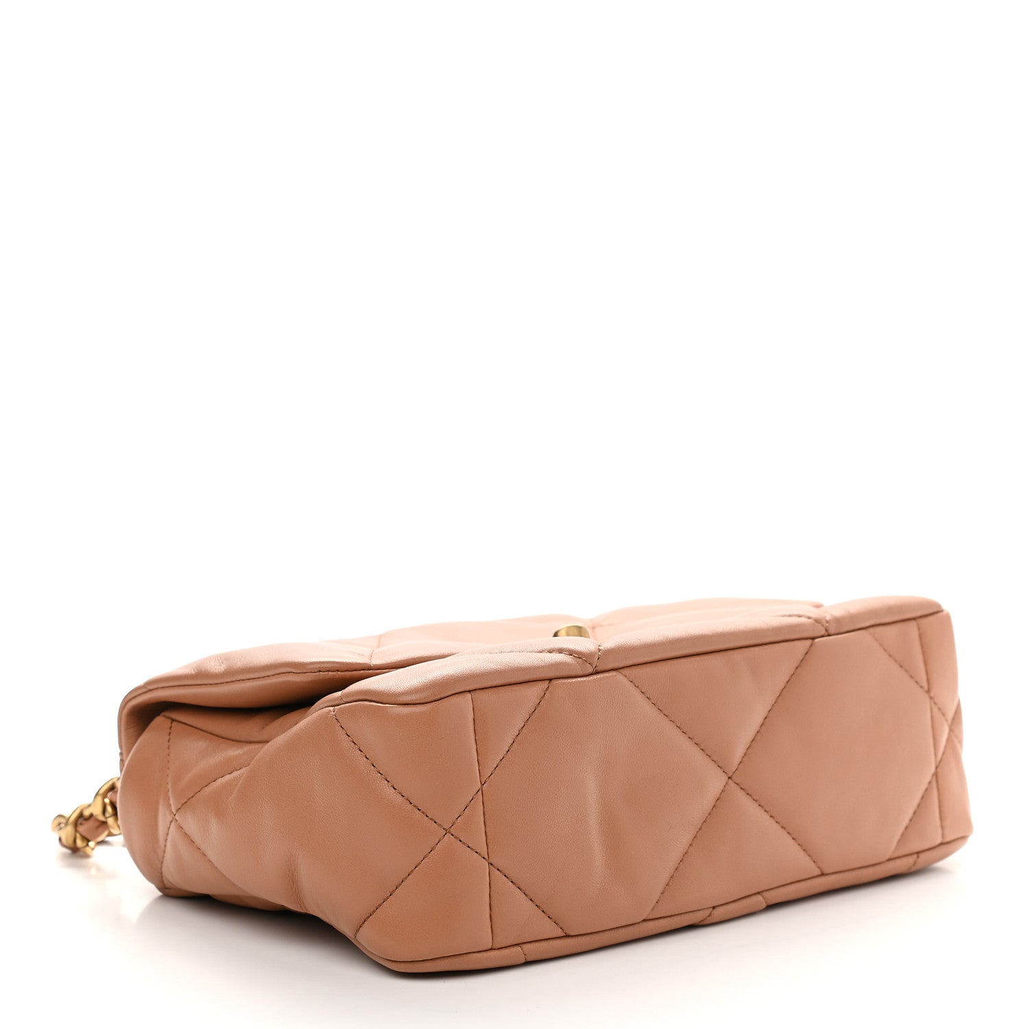 Chanel Lambskin Quilted Medium Chanel 19 Flap Brown 4 of 9