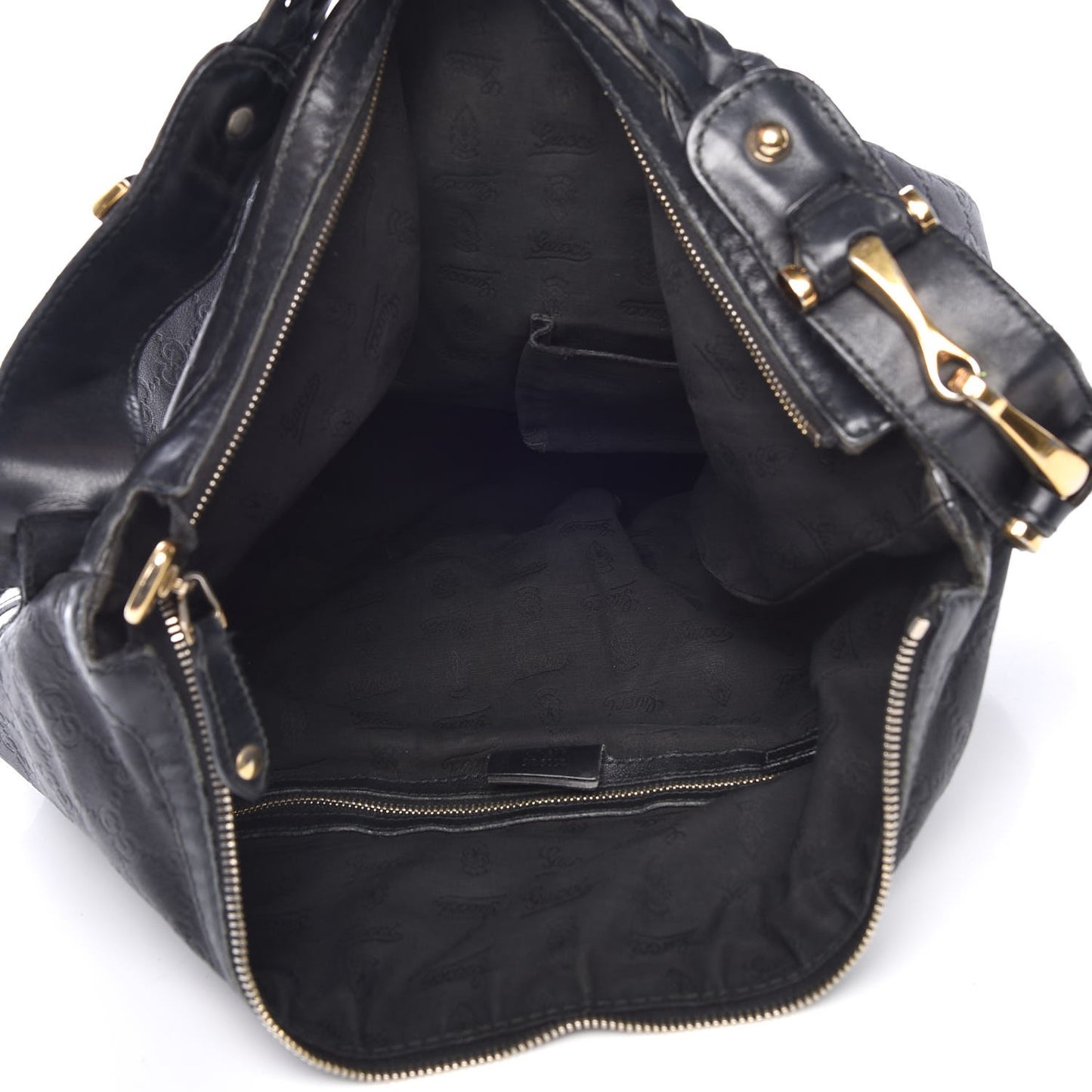 Guccissima Pelham Medium Hobo Black