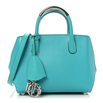 Christian Dior Grained Calfskin Small Open Bar Tote Turquoise 1 of 9