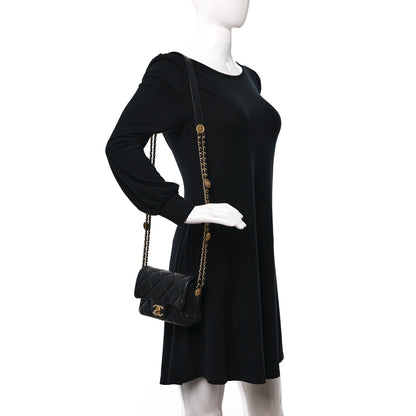 Chanel Caviar Quilted Mini Twist Your Buttons Flap Black 3 of 9
