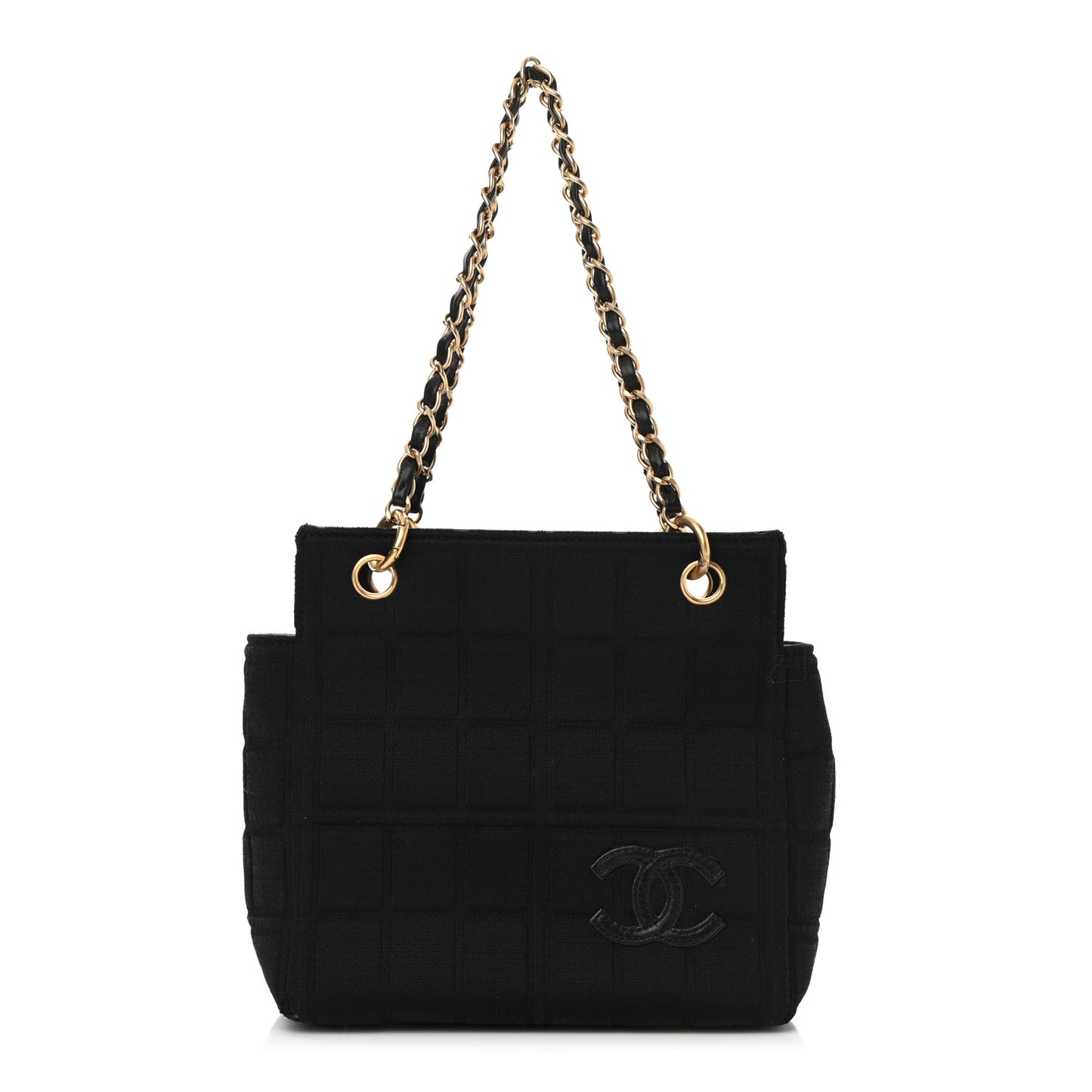Jersey Quilted Crossbody Bag Black