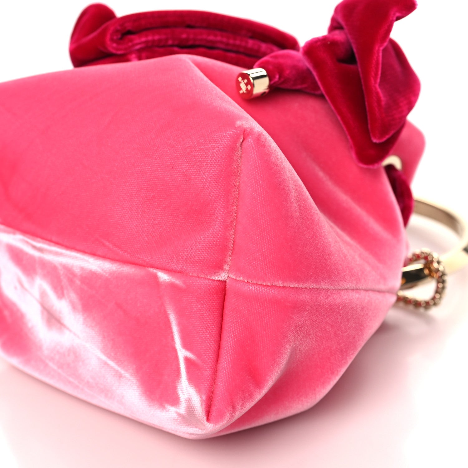 Jimmy Choo Velvet Bon Bon Bag Pink 8 of 8