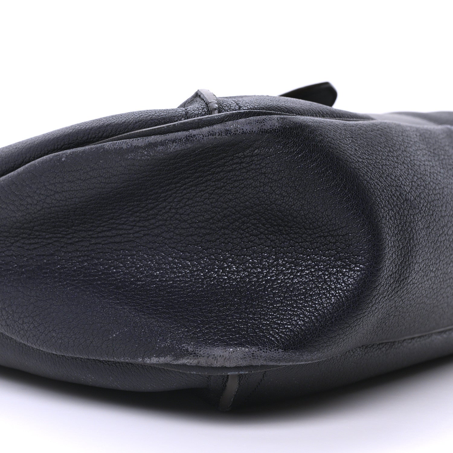 Chloe Grained Lambskin Calfskin Medium Lexa Shoulder Bag Navy 8 of 9