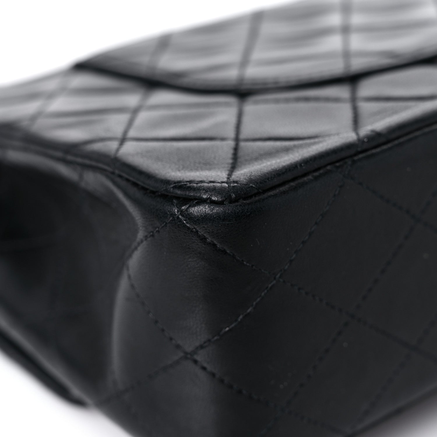 Chanel Lambskin Quilted Medium Double Flap Black 10 of 23