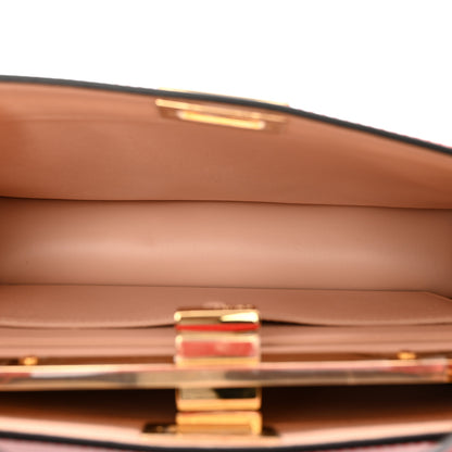 Fendi Vitello King Luxor Shiny Nappa Medium Peekaboo I SEE U East West Satchel Fuoco Light Rose 6 of 10