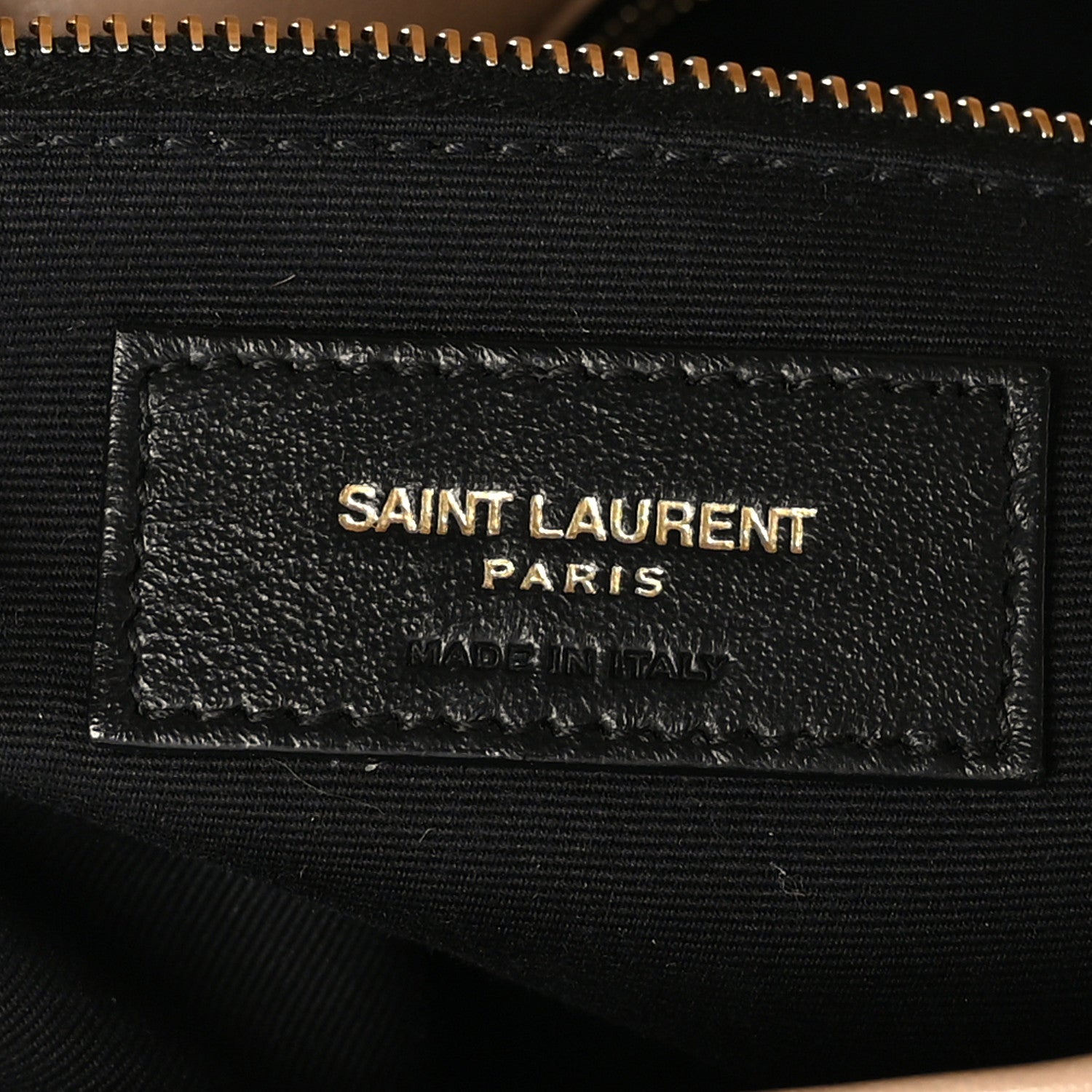 Saint Laurent Lambskin Quilted Medium Loulou Puffer Monogram Chain Satchel Dark Beige 6 of 9