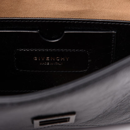 Givenchy Creased Patent Calfskin Small ID Flap Black 7 of 11