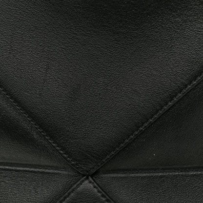 Loewe Shiny Calfskin Large Puzzle Fold Tote Black 15 of 15