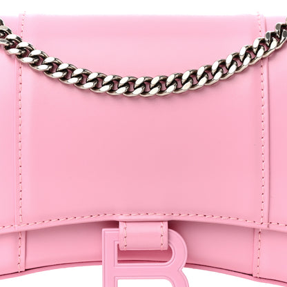 Balenciaga Shiny Box Calfskin Tonal B Hourglass Chain Bag Candy Pink 7 of 9