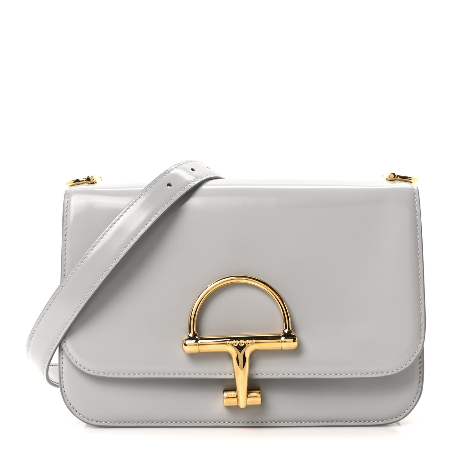 Calfskin Siena Small Shoulder Bag Grey