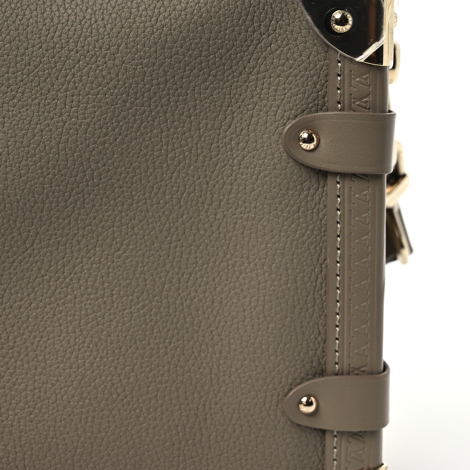 Louis Vuitton Calfskin Side Trunk MM Taupe 7 of 10