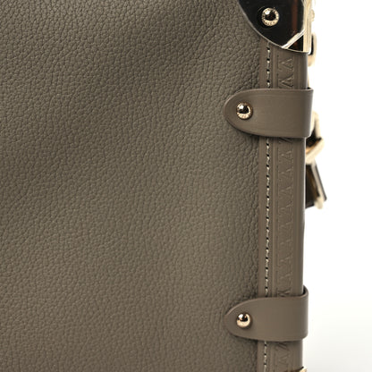 Louis Vuitton Calfskin Side Trunk MM Taupe 7 of 10