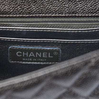 Chanel Caviar Quilted Mini Square Flap Dark Charcoal 6 of 11