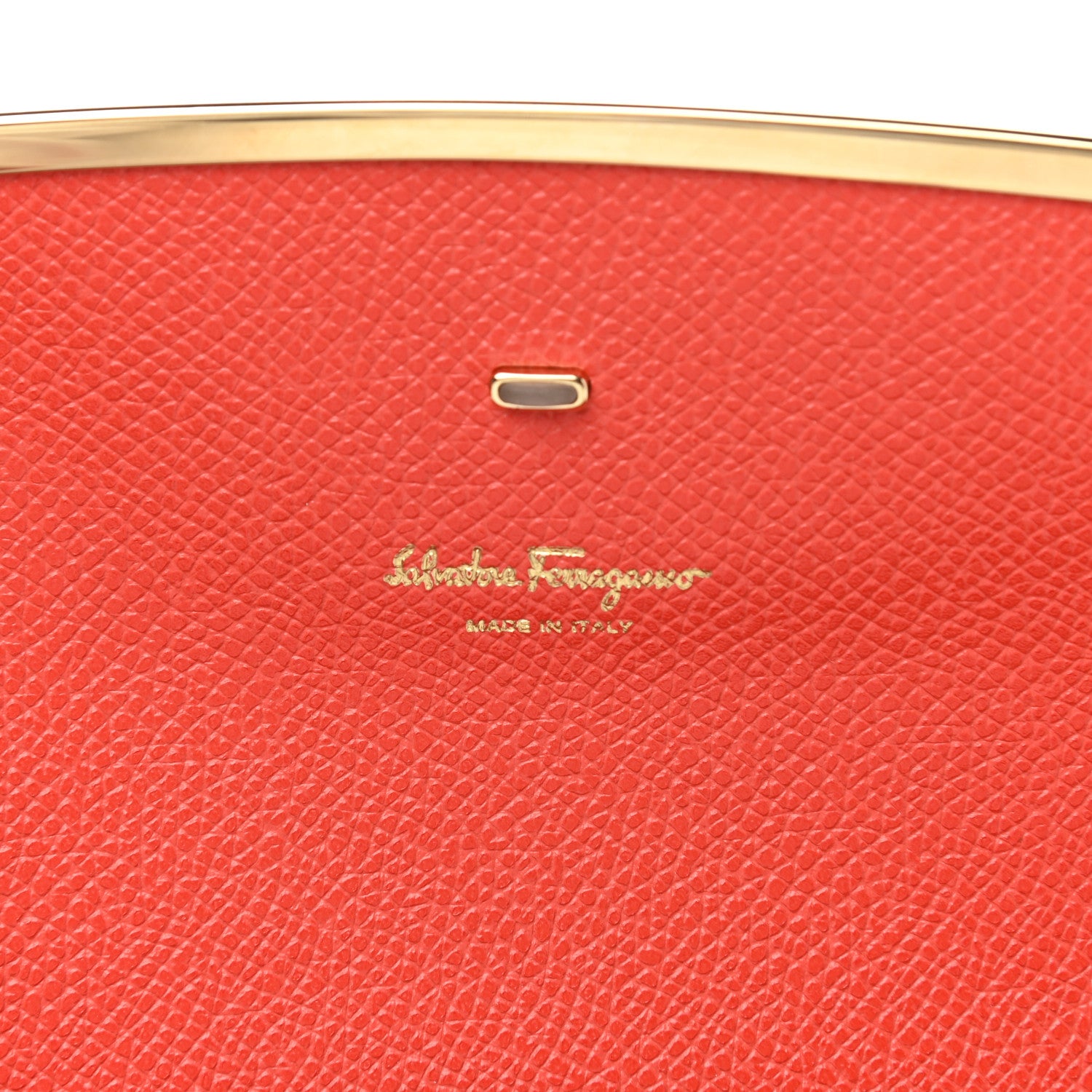 Salvatore Ferragamo Hammered Calfskin Mini Gancini Icona Bag Lipstick 6 of 10