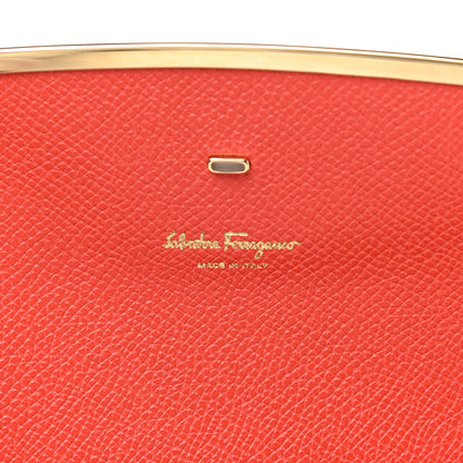 Salvatore Ferragamo Hammered Calfskin Mini Gancini Icona Bag Lipstick 6 of 10