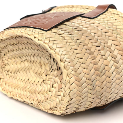 Loewe Raffia Small Basket Tote Bag Natural Tan 9 of 10