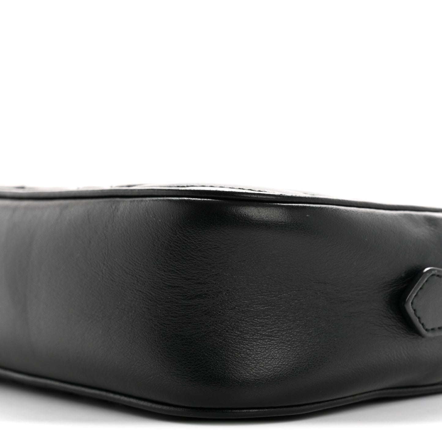 Calfskin Matelasse Small GG Marmont Chain Shoulder Bag Black
