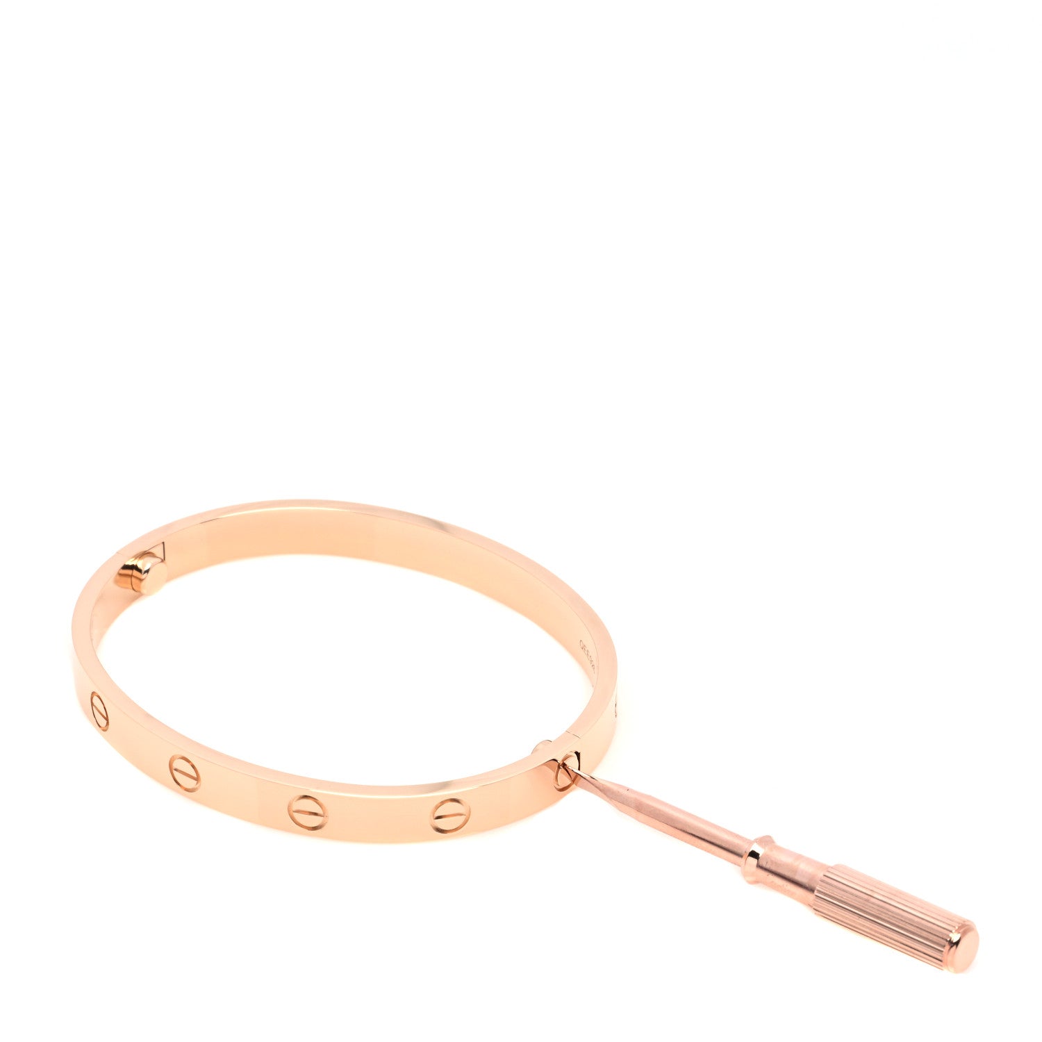 Cartier 18K Pink Gold LOVE Bracelet 17 4 of 5