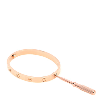Cartier 18K Pink Gold LOVE Bracelet 17 4 of 5