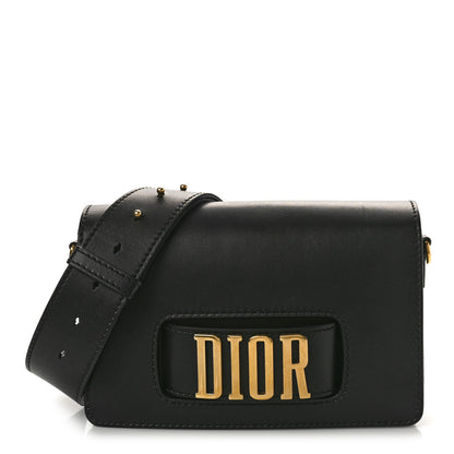 Christian Dior CHRISTIAN DIOR Smooth Calfskin Dio(r)evolution Flap Bag Black 1 of 10