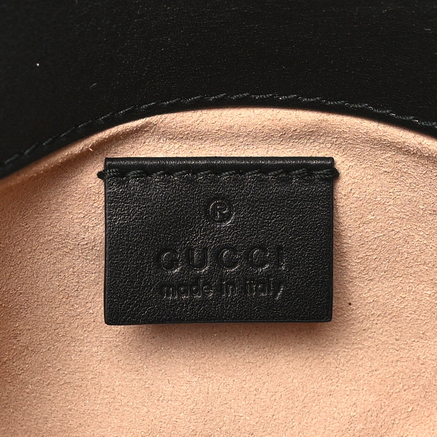 Gucci Calfskin Matelasse Super Mini GG Marmont Shoulder Bag Black 6 of 10