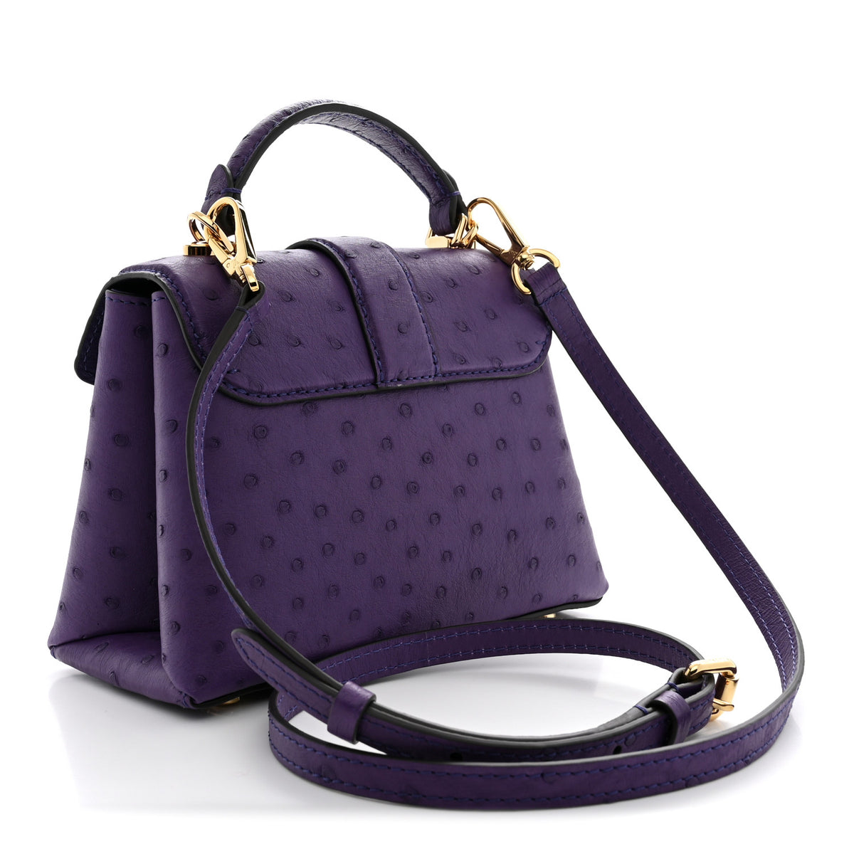 Louis Vuitton Ostrich Rose Des Vents Mini Amethyste 4 of 11
