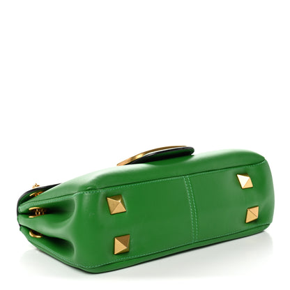 Valentino Garavani Nappa Stud Sign Shoulder Bag Ultra Green 4 of 10
