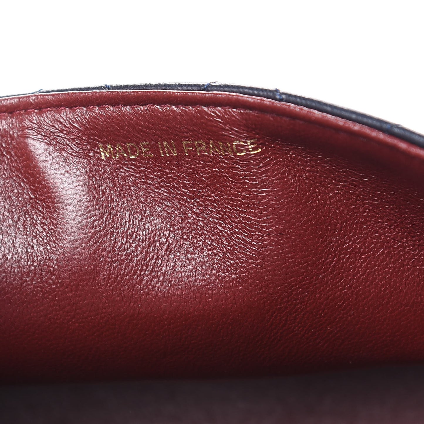 Lambskin Quilted Mini Flap Navy
