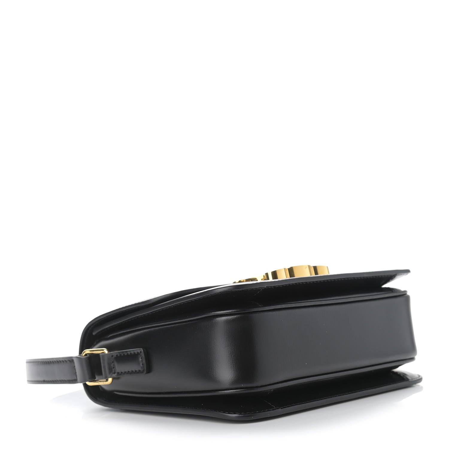 Celine Shiny Calfskin Teen Triomphe Black 4 of 11