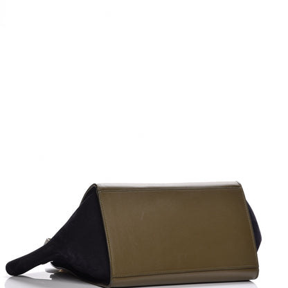 Celine Velluto Calfskin Suede Medium Tri-Color Trapeze 4 of 10