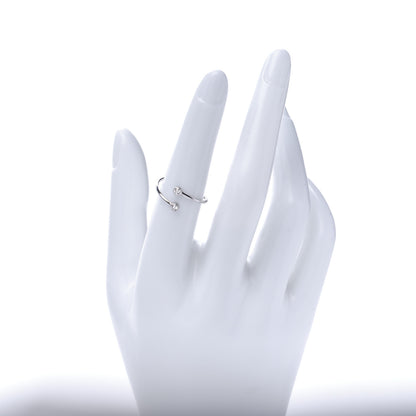 Tiffany Platinum Diamond Elsa Peretti Hoop Ring 52 6 2 of 6