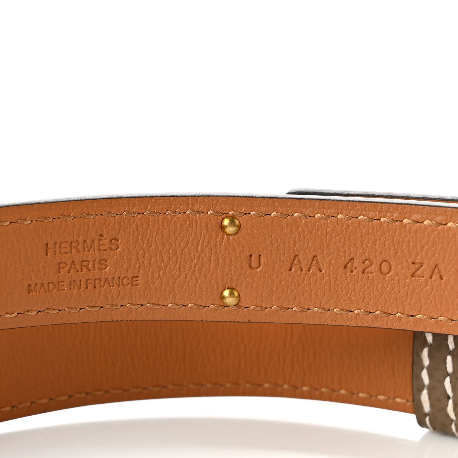 Hermes Epsom Kelly Belt Etoupe 3 of 4
