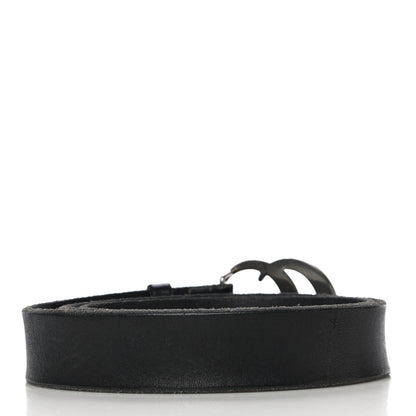 Gucci Faded Calfskin Double G 30mm Belt 85 34 Black 2 of 11