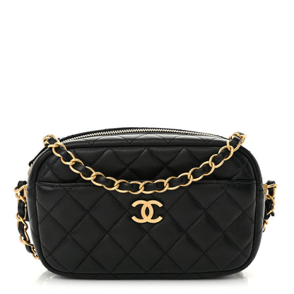 Chanel Lambskin Quilted Camera Bag Black 1 of 12