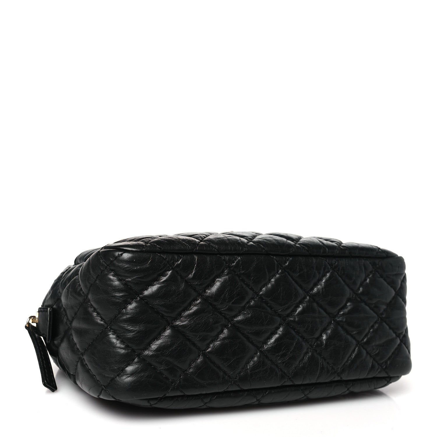 Chanel Aged Calfskin Quilted Small Reissue Camera Case Black 4 of 10