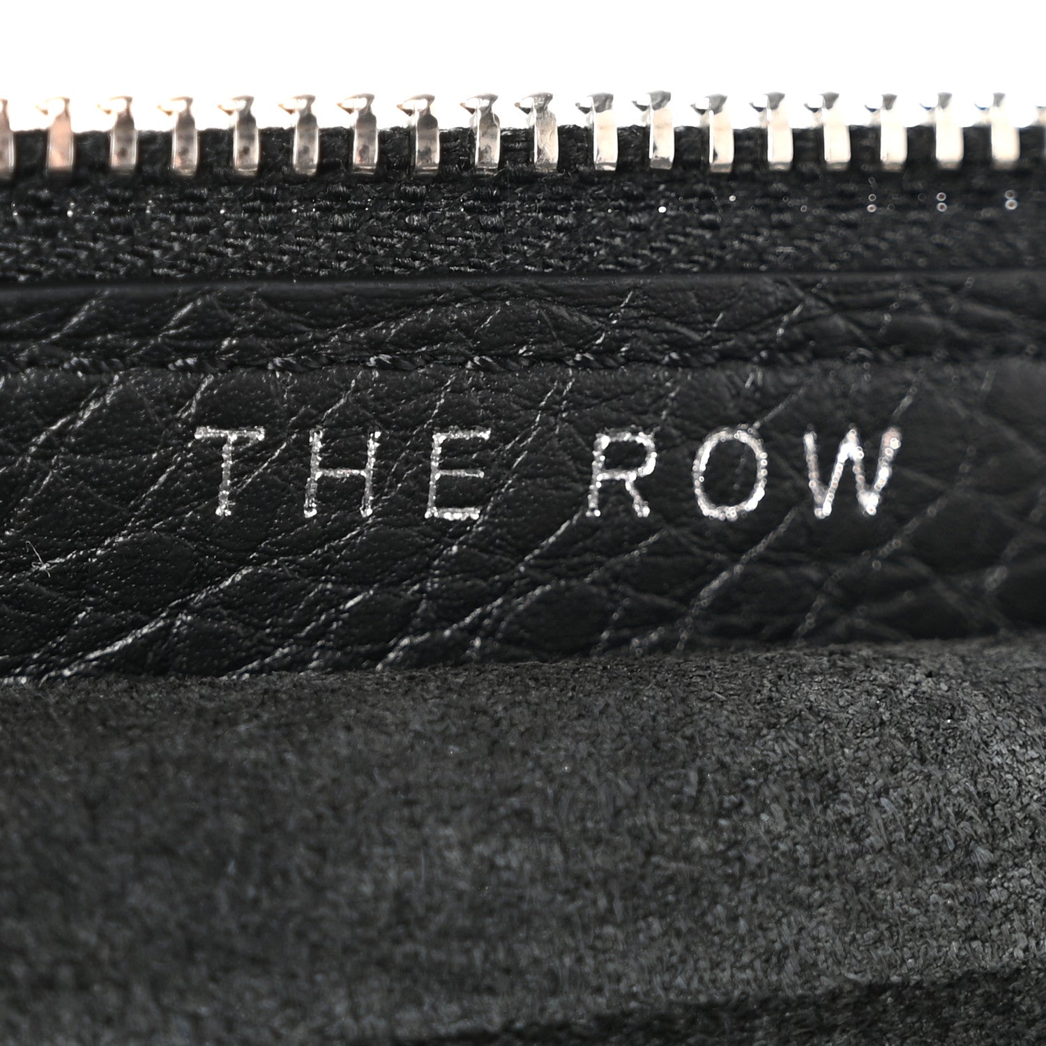 The Row Grained Calfskin Large Slouchy Banana Bag Black 6 of 10