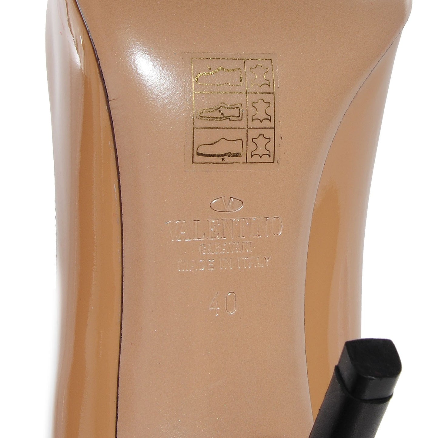 Patent Bow Pumps 40 Nude Black