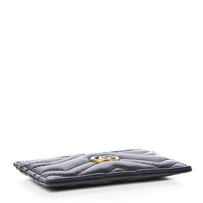 Gucci Calfskin Matelasse GG Marmont Card Holder Black 4 of 7