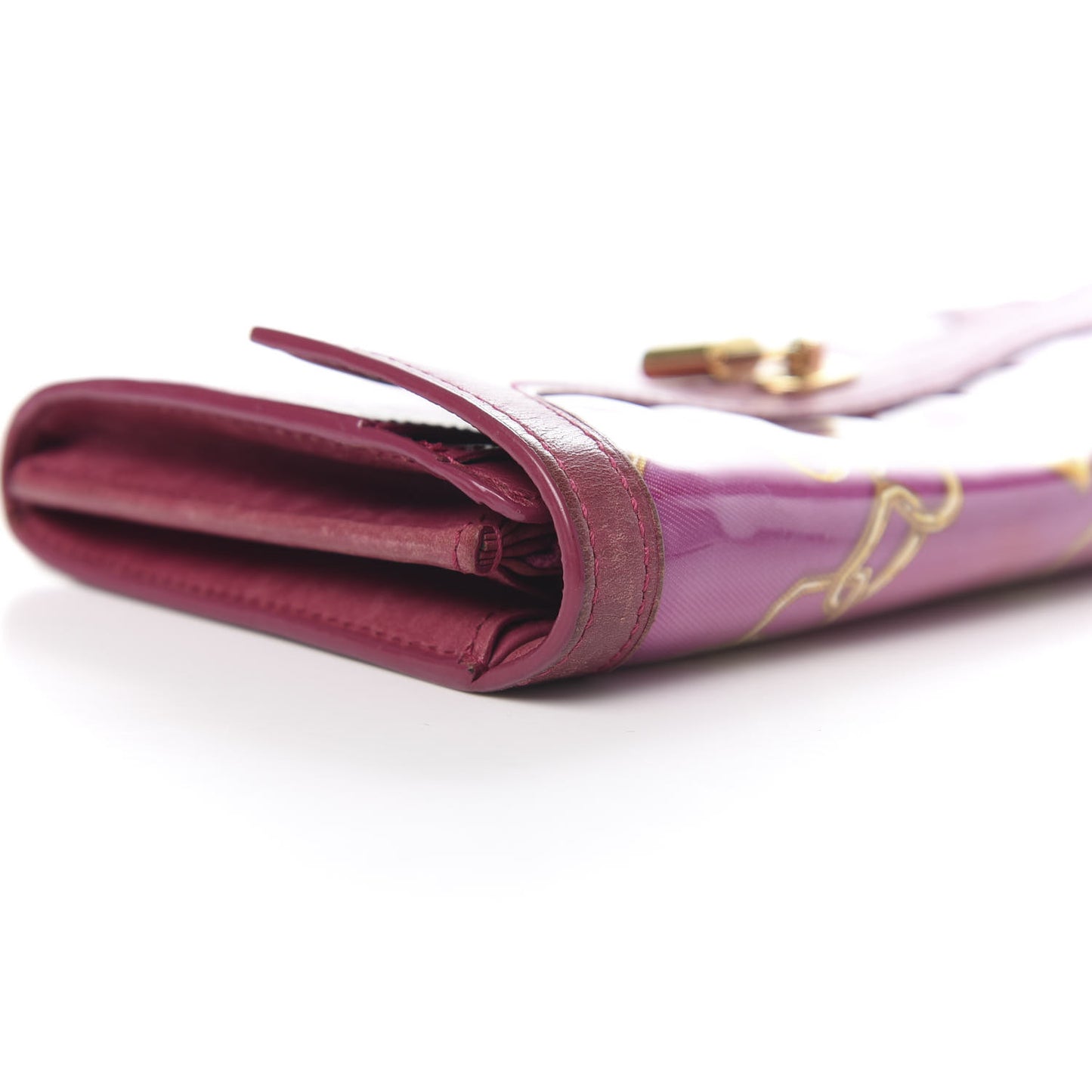 Monogram Charms Cabas Porte-Monnaie Wallet Fuchsia