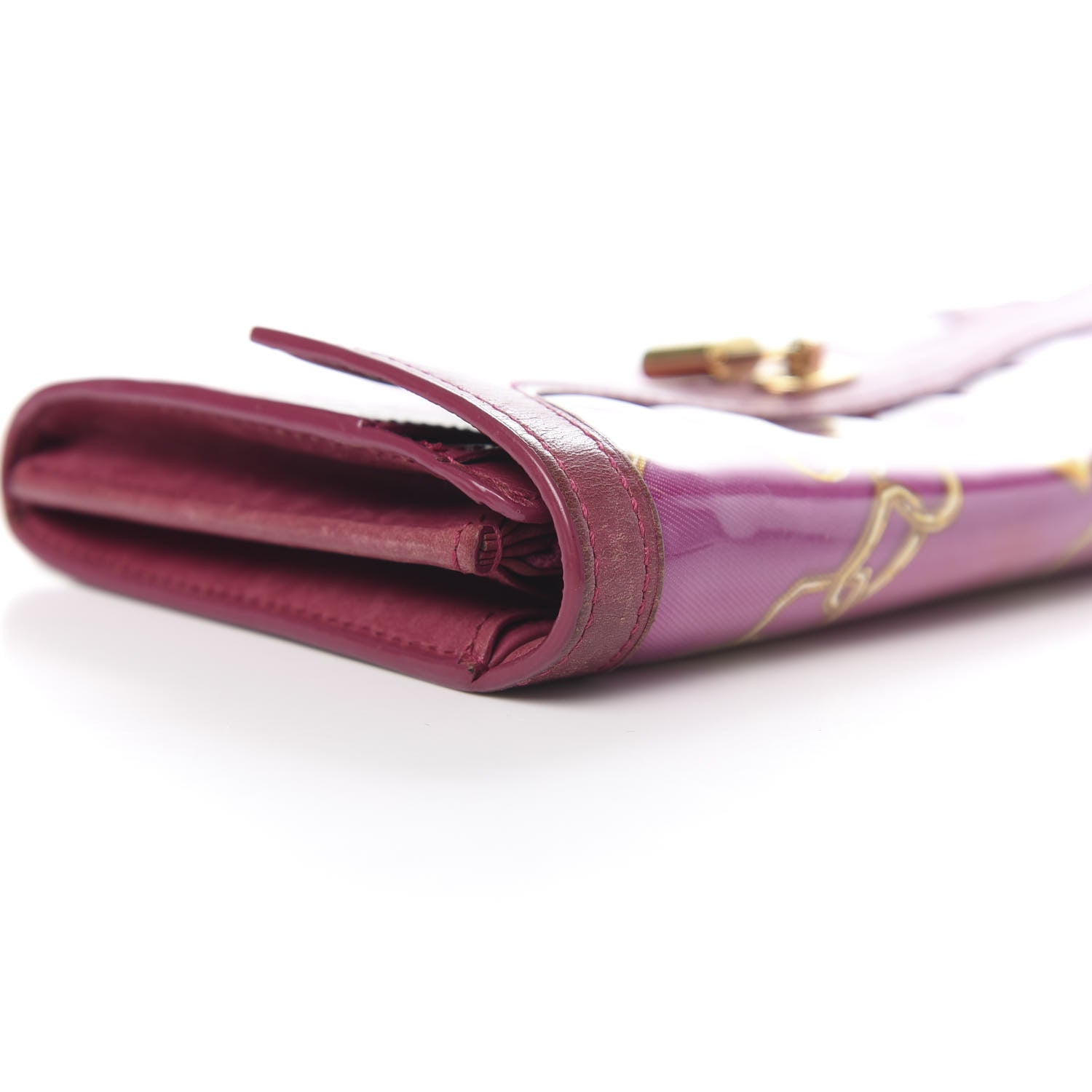 Louis Vuitton Monogram Charms Cabas Porte-Monnaie Wallet Fuchsia 11 of 12