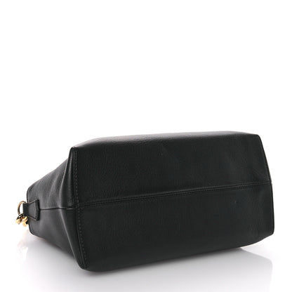 Fendi Vitello Dolce Chain Medium By The Way Boston Bag Black Grigio 4 of 10