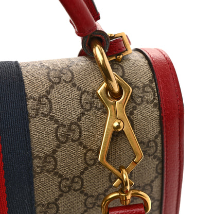 Gucci GG Supreme Monogram Small Queen Margaret Top Handle Bag Red 12 of 16