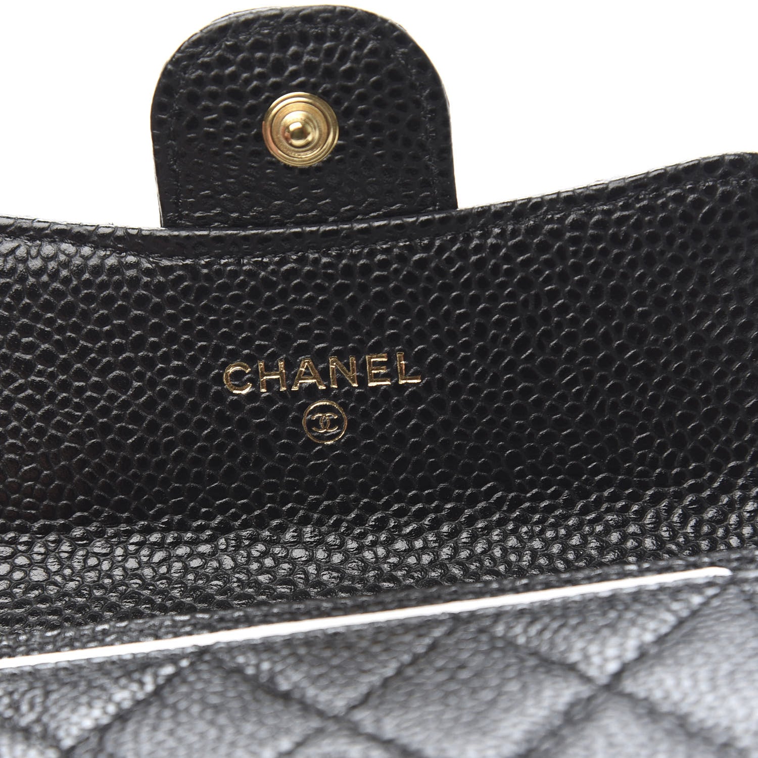 Chanel Caviar Quilted Flap Card Holder Black 6 of 9