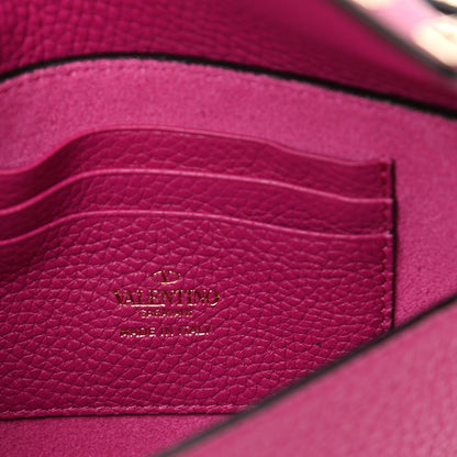 Valentino Garavani Grainy Calfskin Rockstud Crossbody Pouch Rose Violet 6 of 11