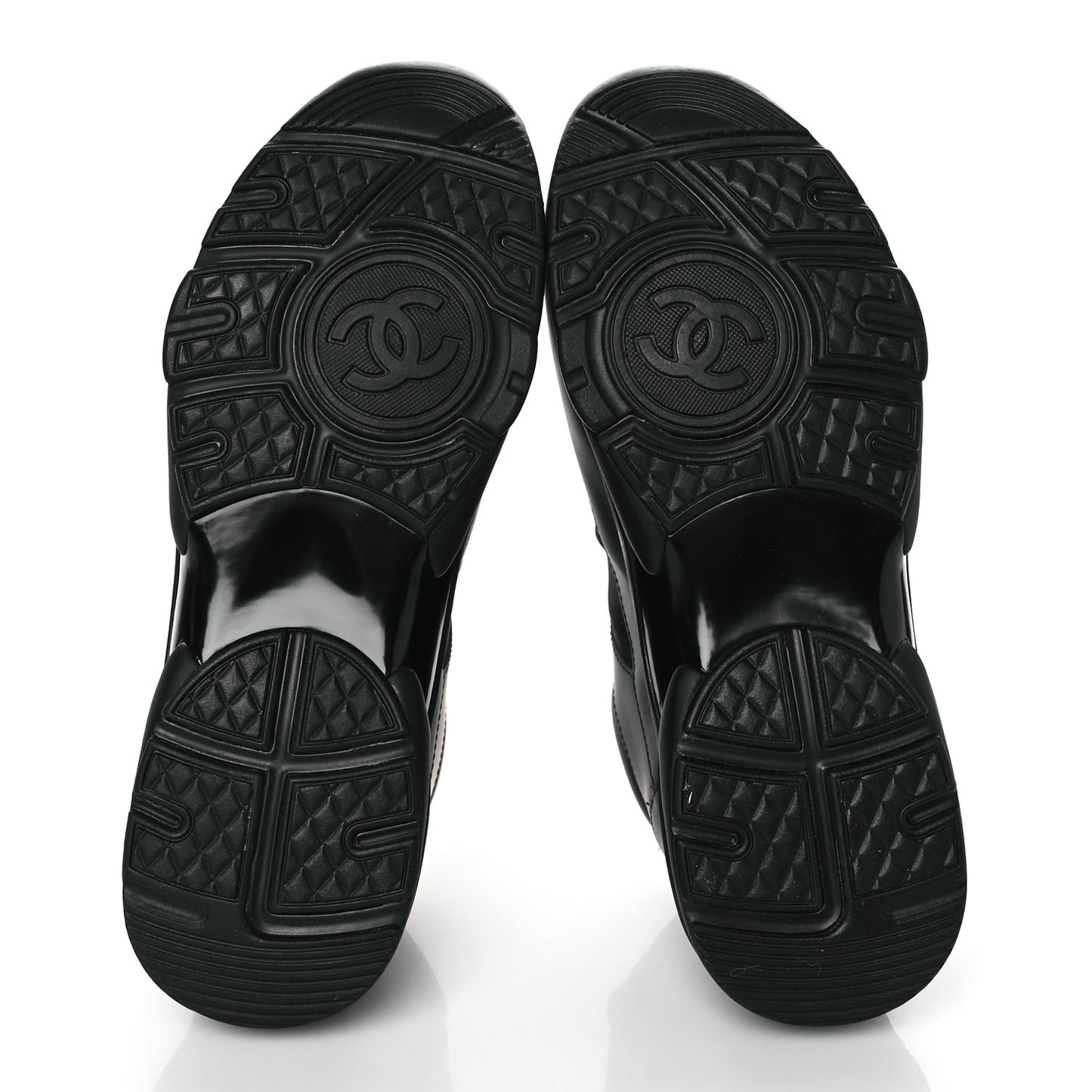 Calfskin Lambskin CC Uniform Sneakers 40 Black