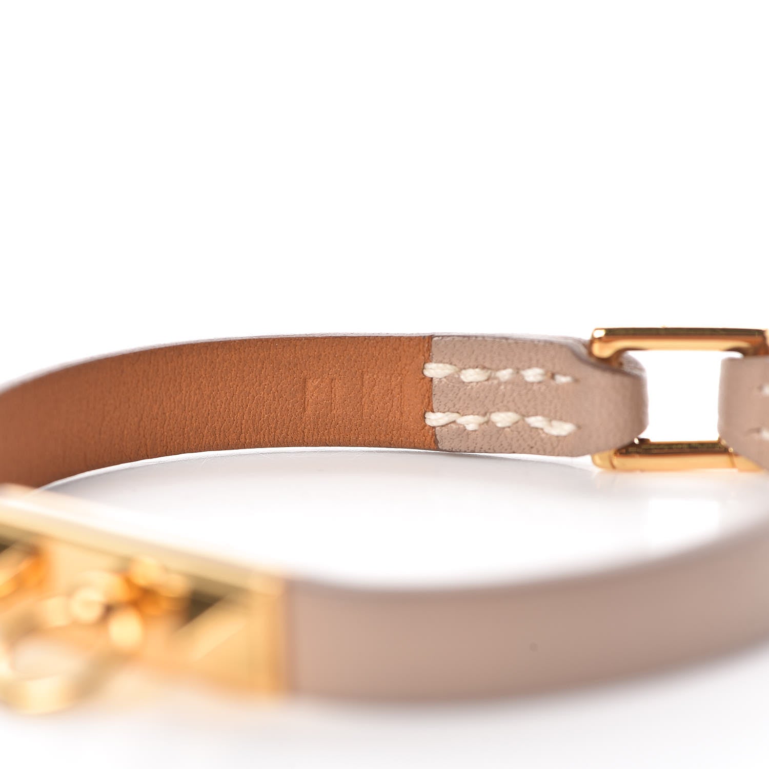 Hermes Tadelakt Micro Rivale Bracelet M Argile 5 of 6
